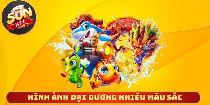 Hình ảnh đại dương nhiều màu sắc lôi cuốn người chơi