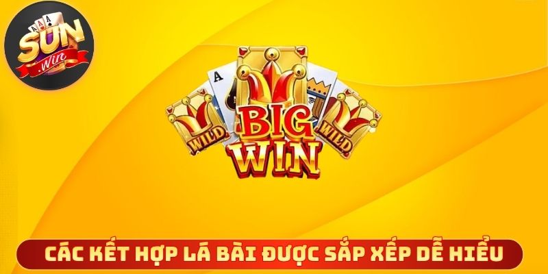 Các kết hợp lá bài được sắp xếp dễ hiểu