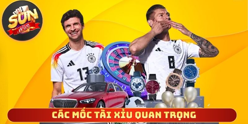 Các mốc tài xỉu quan trọng giúp dự đoán bàn thắng chính xác